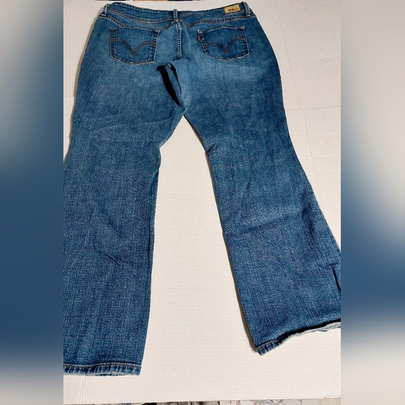 Levi Strauss 542 Y2K Flare Leg 20W Medium Length Denim Jeans - Picture 10 of 16